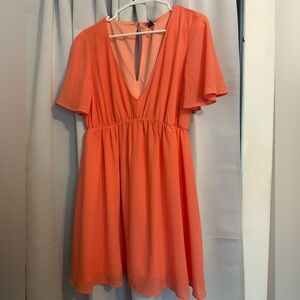 Show Me Your MuMu Vibrant Orange Mini Dress
